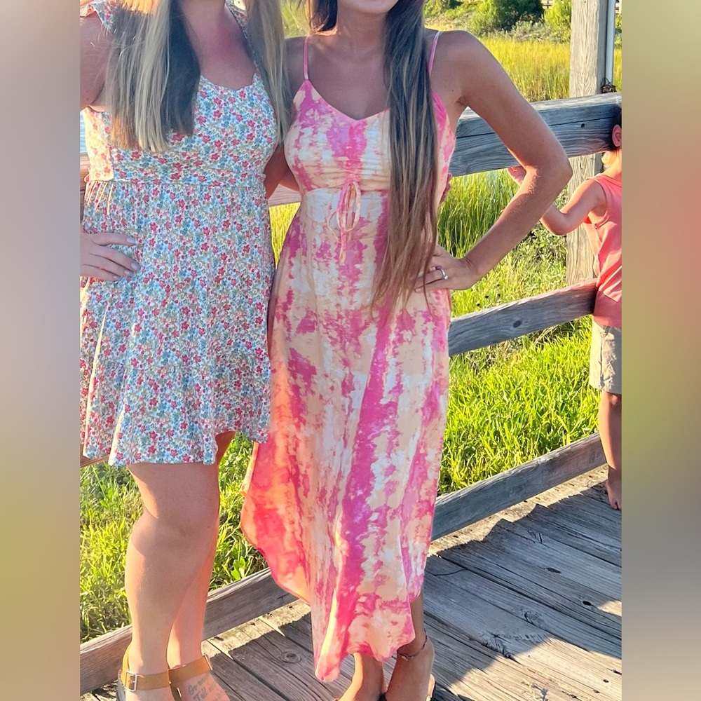 Pink / Orange Tie Dye Dress